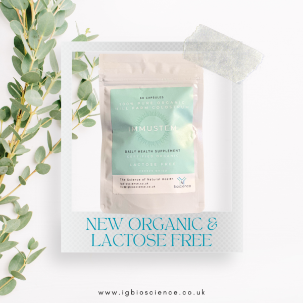 ORGANIC COLOSTRUM - LACTOSE FREE - NEW!